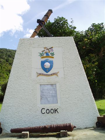 Ship Cove, Landeplatz von Captain Cook